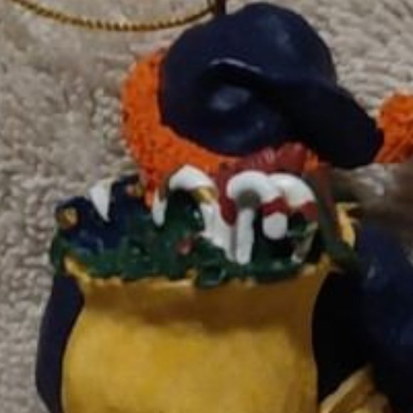 Detroit Tigers Santa ornament wearing blue and orange - Picture 7 of 8